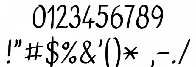 Bublina the Dog Font OTHER CHARS