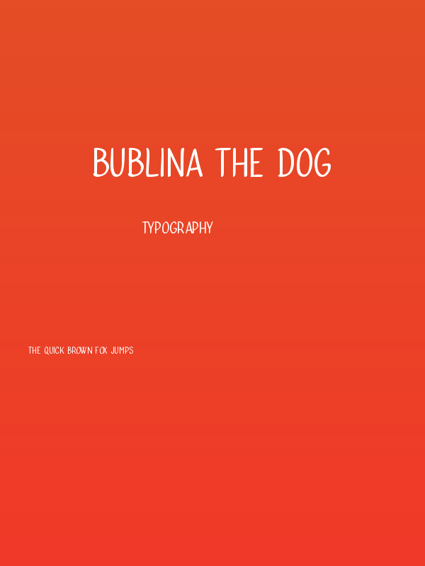 Bublina the Dog Poster