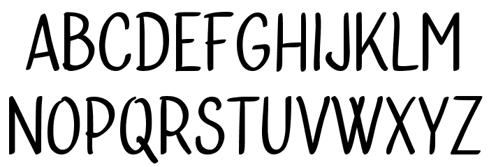Bublina the Dog Font LOWERCASE