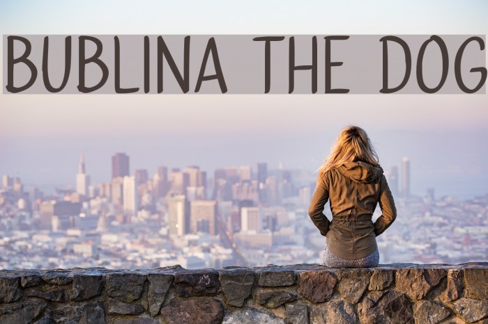 Bublina the Dog Font examples