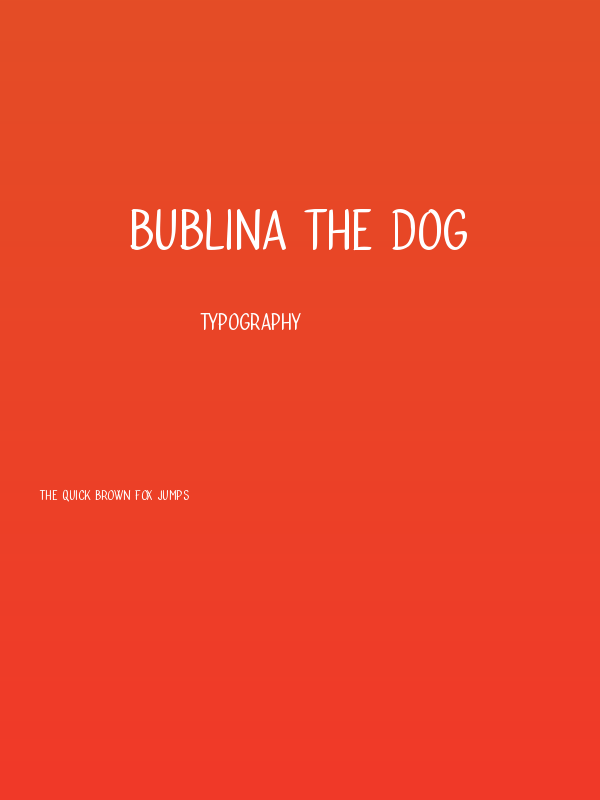 Bublina the Dog Poster