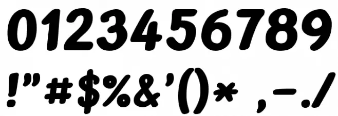 Bublina the Mongrel Font OTHER CHARS