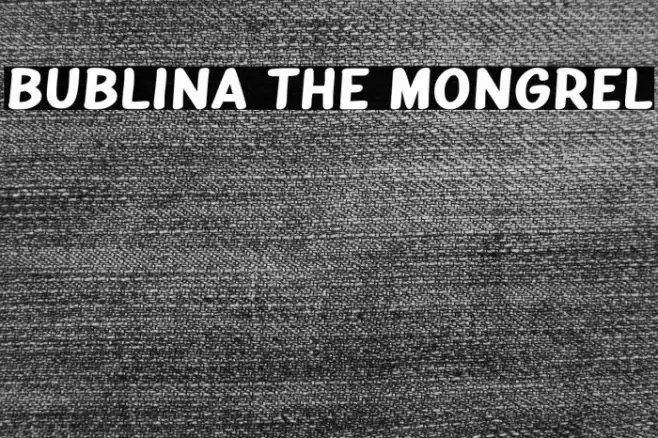 Bublina the Mongrel Font examples