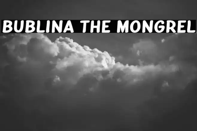 Bublina the Mongrel Font examples