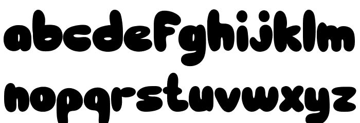 Bublles Font LOWERCASE