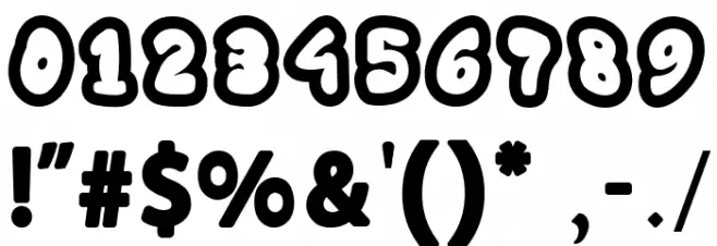 Bublo Bold Font OTHER CHARS