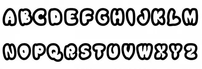 Bublo Bold Schriftart Groß