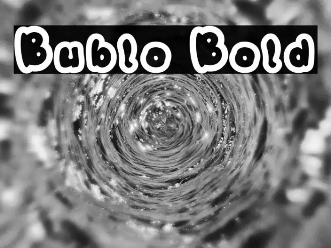 Bublo Bold Font examples