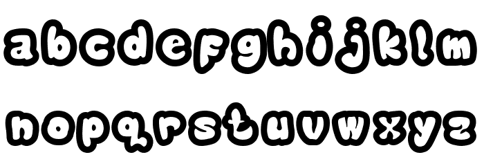 Bublo Bold Font LOWERCASE