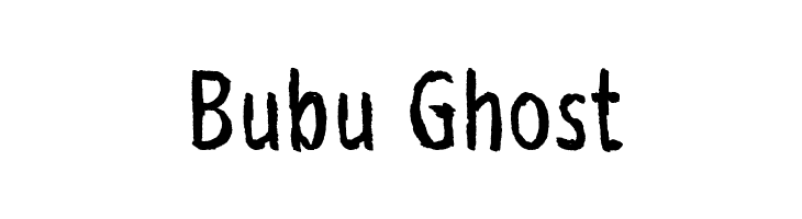 Bubu Ghost Font