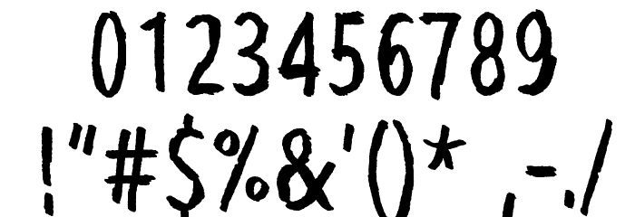 Bubu Ghost Font OTHER CHARS
