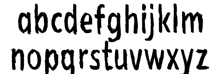 Bubu Ghost Font LOWERCASE
