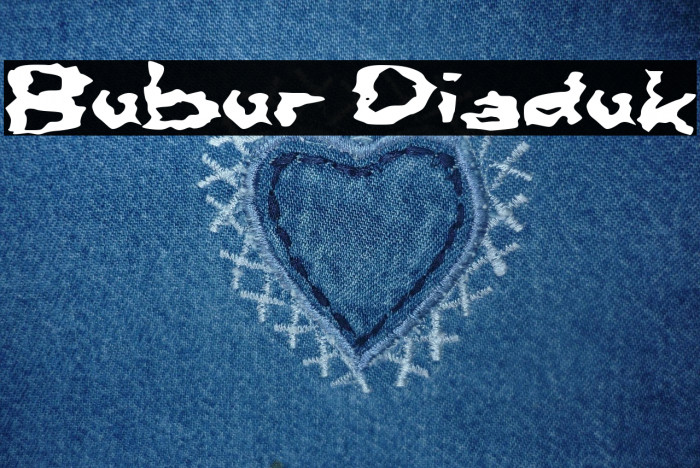 Bubur Diaduk Example 1