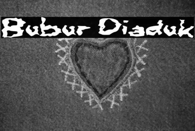 Bubur Diaduk Caratteri examples