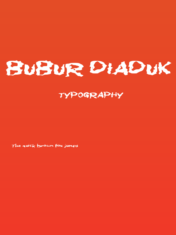 Bubur Diaduk Poster