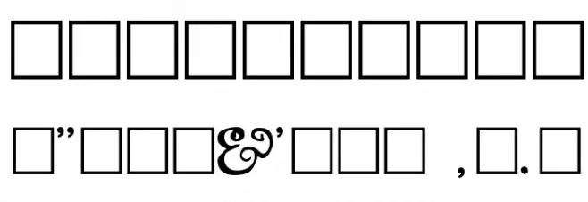 Buccaneer Regular Font OTHER CHARS