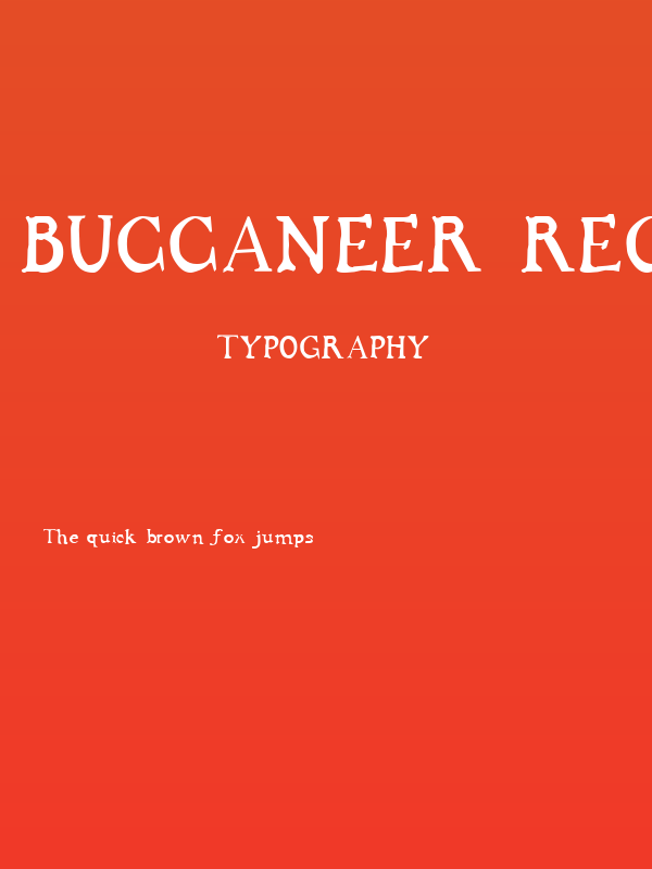 Buccaneer Regular Poster