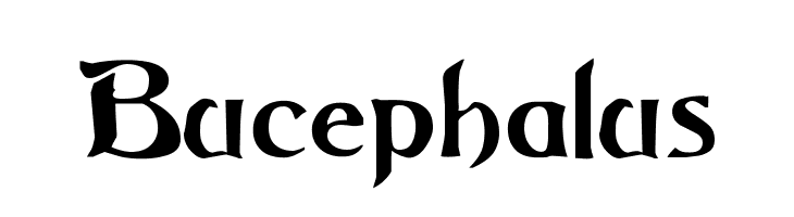 Bucephalus 字体