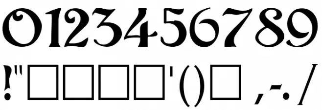 Bucephalus Шрифта ДРУГИЕ символов