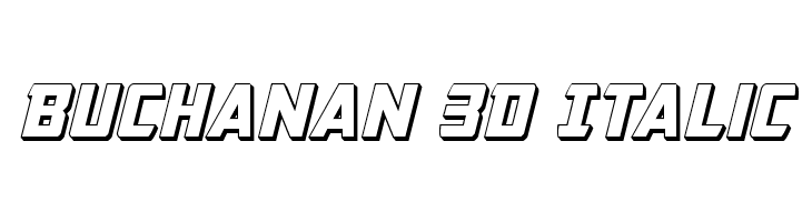 Buchanan 3D Italic  नि: शुल्क फ़ॉन्ट्स डाउनलोड