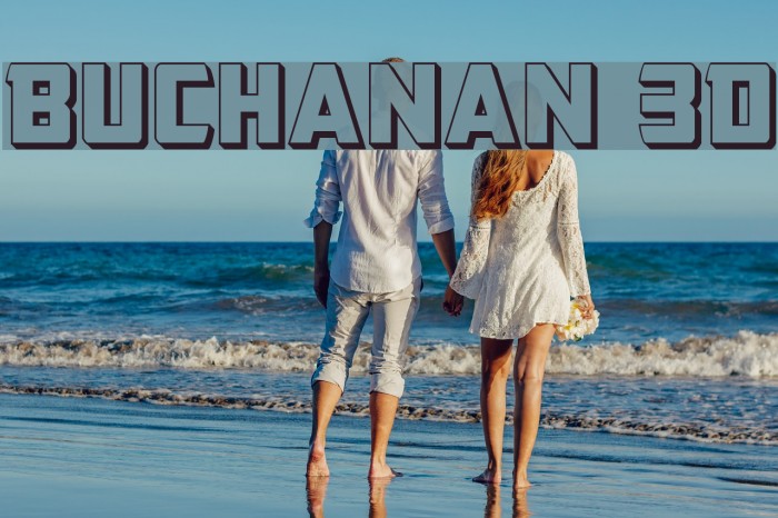 Buchanan 3D Font examples