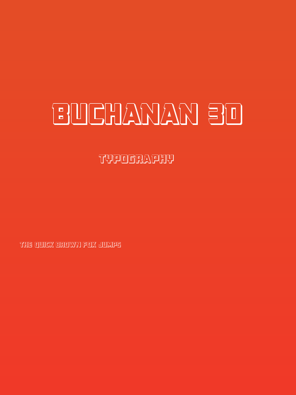 Buchanan 3D Poster