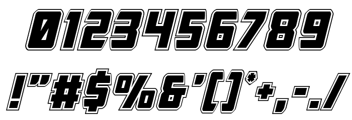 Buchanan Academy Italic Font OTHER CHARS