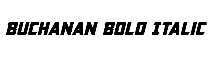 Buchanan Bold Italic Font