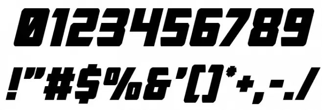 Buchanan Bold Italic Font OTHER CHARS