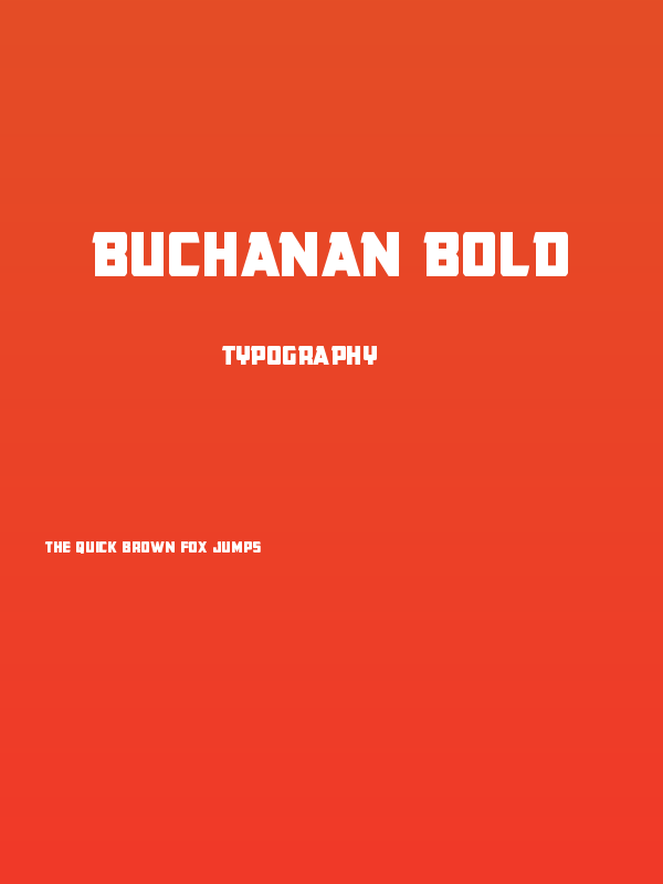 Buchanan Bold Poster