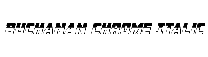 Buchanan Chrome Italic  免费字体下载