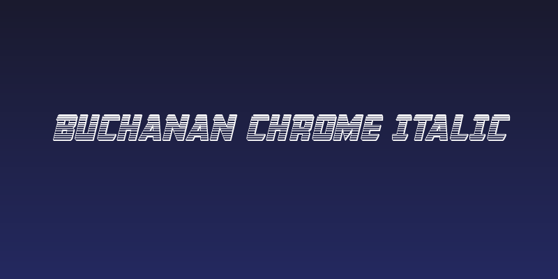 Buchanan Chrome Italic Social Header
