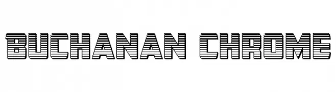 Buchanan Chrome  Frei Schriftart Herunterladen