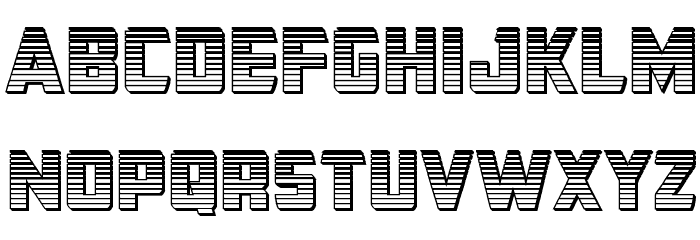 Buchanan Chrome Font LOWERCASE