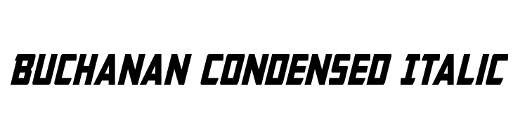 Buchanan Condensed Italic  नि: शुल्क फ़ॉन्ट्स डाउनलोड