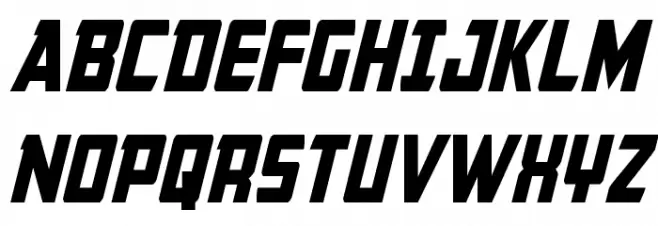 Buchanan Condensed Italic Fuentes MAYÚSCULAS
