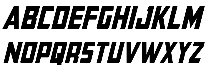 Buchanan Condensed Italic Font LOWERCASE