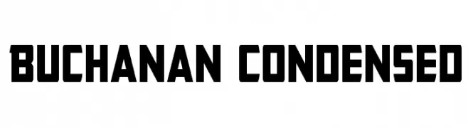 Buchanan Condensed  Frei Schriftart Herunterladen