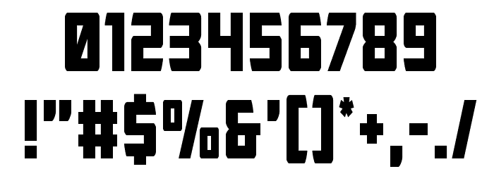 Buchanan Condensed Font OTHER CHARS
