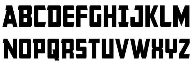 Buchanan Condensed Schriftart Groß