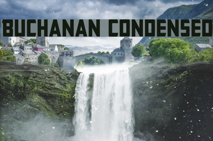 Buchanan Condensed Font examples