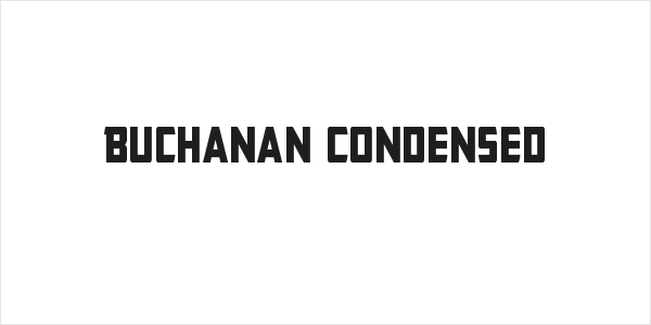 Buchanan Condensed Logo