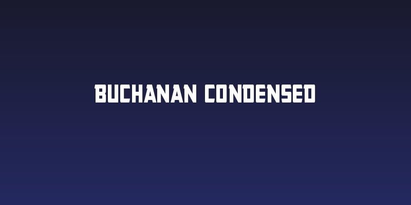 Buchanan Condensed Social Header