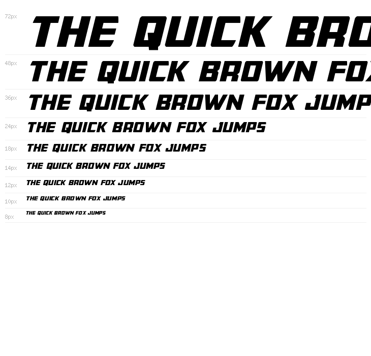Buchanan Expanded Italic Waterfall