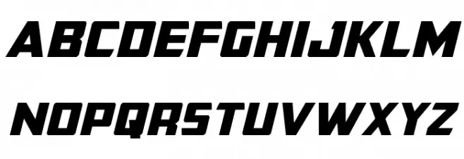 Buchanan Expanded Italic 字体 小写