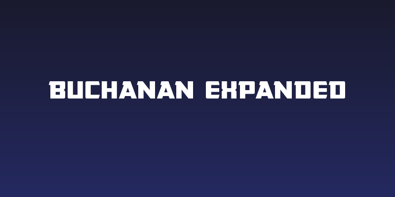 Buchanan Expanded Social Header