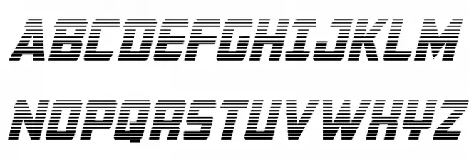 Buchanan Gradient Italic Шрифта ВЕРХНИЙ