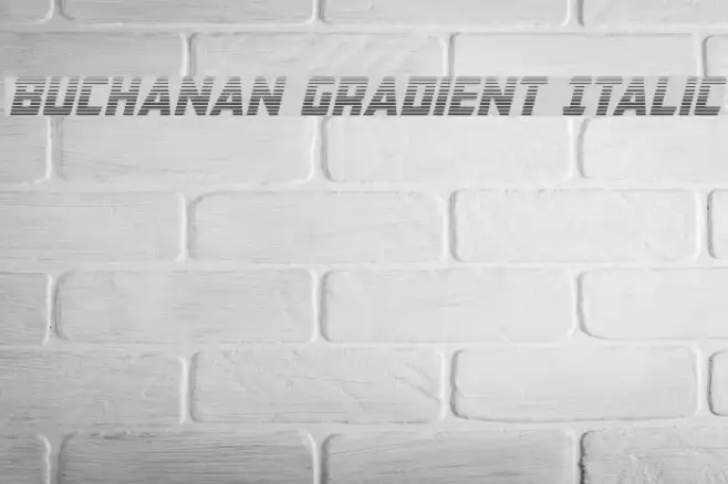Buchanan Gradient Italic Example 3