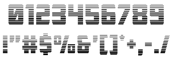 Buchanan Gradient Font OTHER CHARS