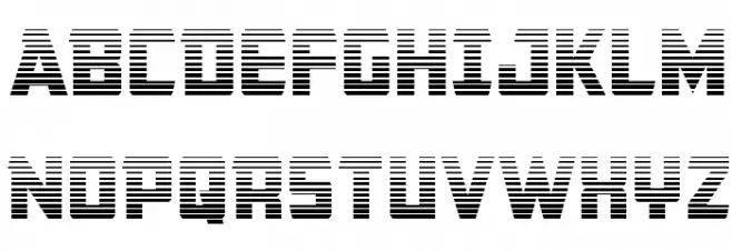 Buchanan Gradient Schriftart Groß